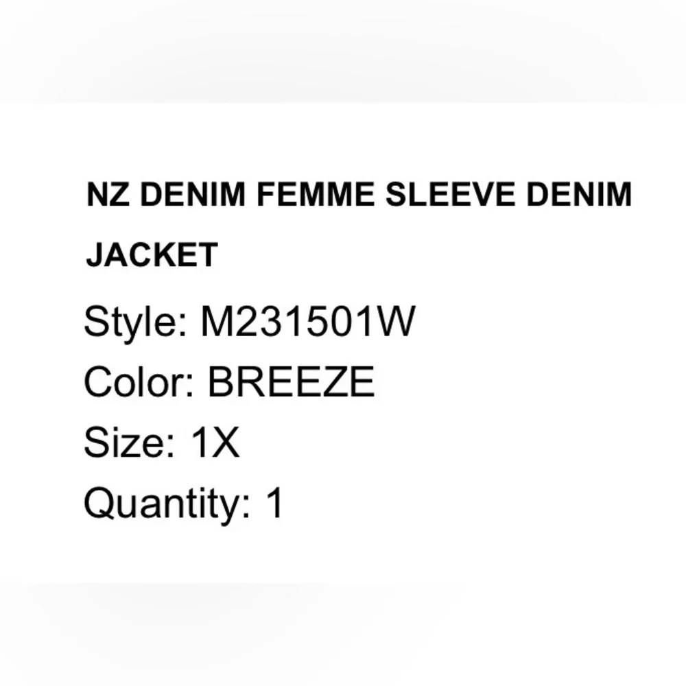 NIC+ZOE Denim Jacket 1X Light Blue Stretch Femme Girly Details - Picture 10 of 10